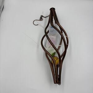 Copper Rain Chain New Hanging New Yard Decor Gutter Finial Rustic 4 Acrylic Ball